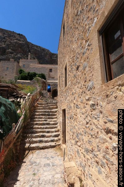 Escaliers à Monemvasia. Photo © André M. Winter
