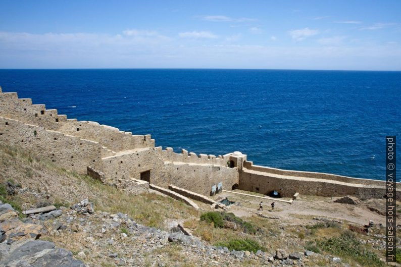 Mur d'enceinte est de Monemvasia. Photo © Alex Medwedeff