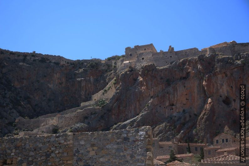 L'escalier dérobé du rocher de Monemvasia. Photo © André M. Winter