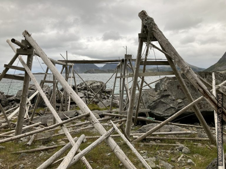 La côte entre Storsandnes et Nappsholmen sur les Îles Lofoten