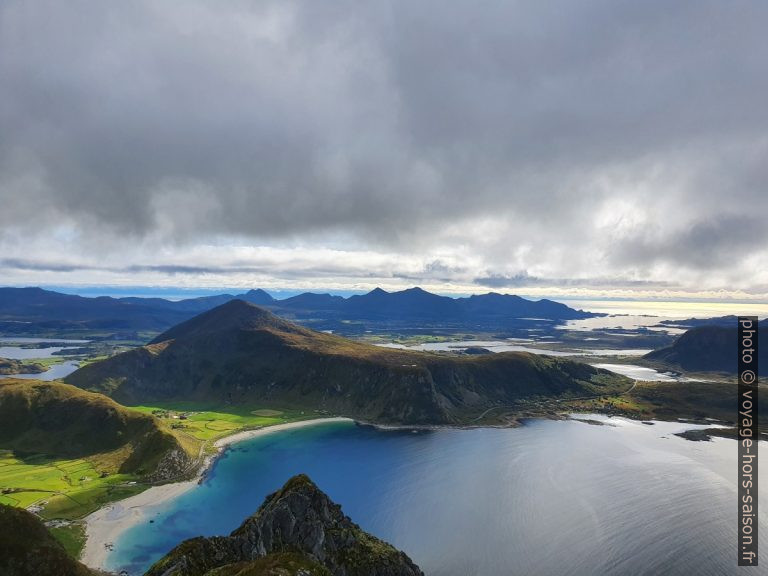 Montée de Utakleiv sur la montagne Veggen
