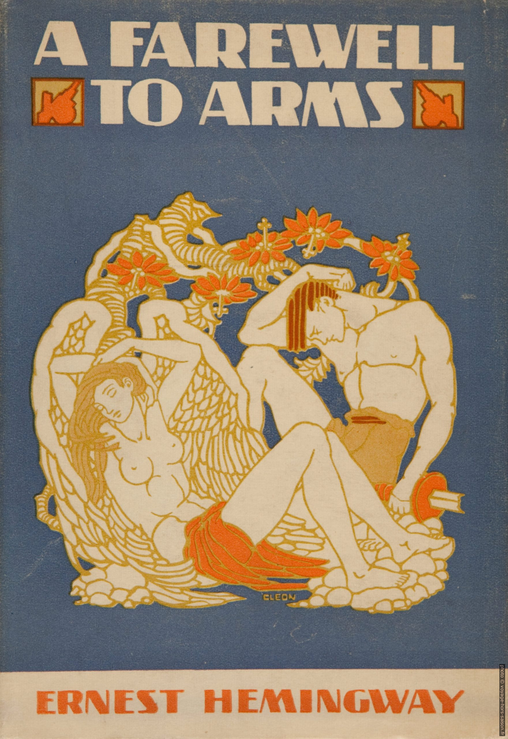 Couverture du livre d'origine A farewell to arrms en 1929
