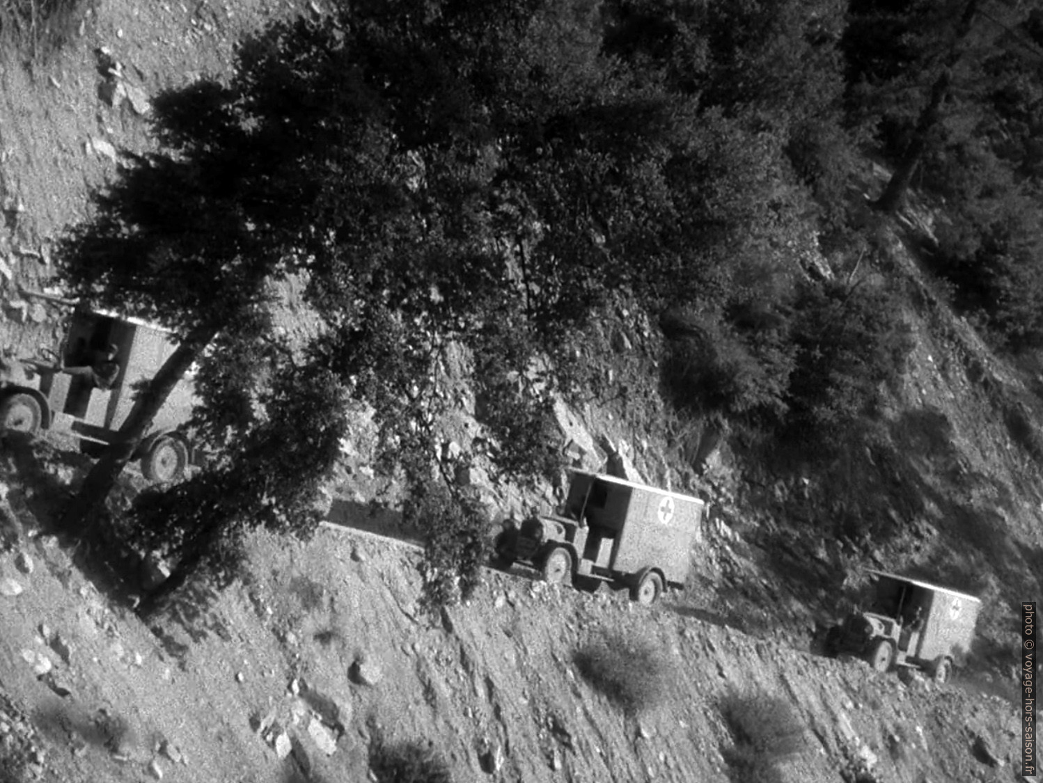 Ambulances anglaises sur le front des Alpes en 1918