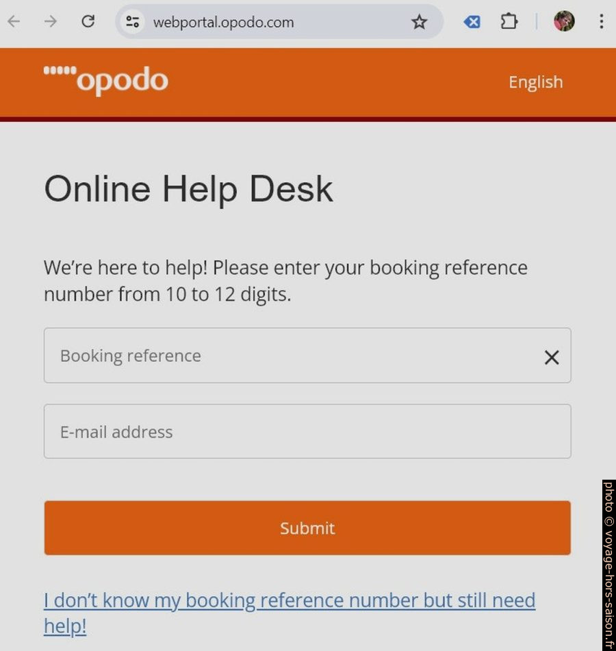 Unique portail d’Opodo